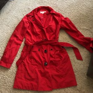 Michael Kors belted rain jacket